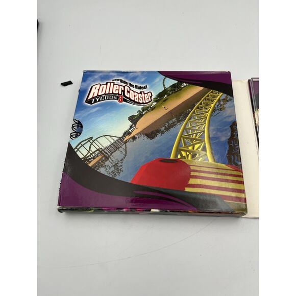 RollerCoaster Tycoon 3 (PC, 2004) Atari PC CD-ROM Used Complete in Box - Picture 3 of 6